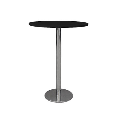 06. Chartrons High table - bianco / nero / marrone - dim. Ø 80cm x H112cm